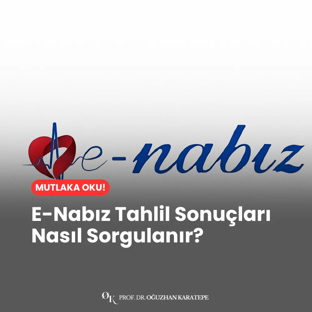 E-Nabız Tahlil Sonuçları Nasıl Sorgulanır?