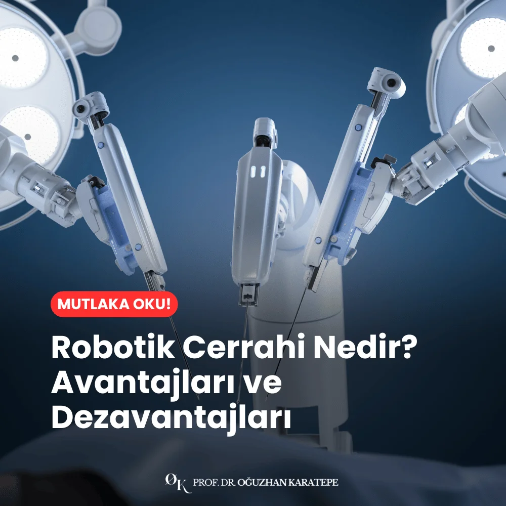 robotik cerrahi yapan doktor